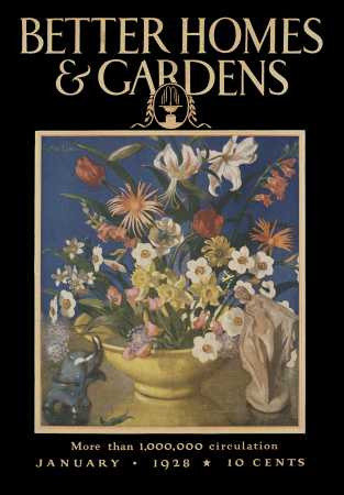 Better Homes & Gardens January 1928 Magazine Cover