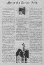 Better Homes & Gardens January 1928 Magazine Article: Along the Garden Path