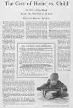 Better Homes & Gardens January 1928 Magazine Article: The Case of Home vs. Child