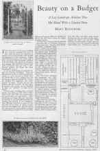 Better Homes & Gardens January 1928 Magazine Article: Beauty on a Budget