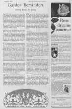 Better Homes & Gardens January 1928 Magazine Article: Garden Reminders
