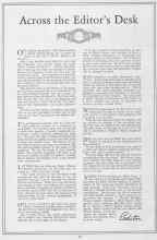 Better Homes & Gardens January 1928 Magazine Article: Across the Editor's Desk