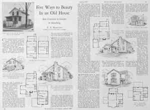 Better Homes & Gardens January 1928 Magazine Article: Five Ways to Beauty In an Old House