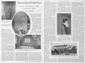 Better Homes & Gardens January 1928 Magazine Article: Houses Need Underwear