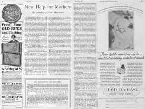 Better Homes & Gardens January 1928 Magazine Article: New Help for Mothers
