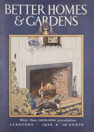 Better Homes & Gardens February 1928 Magazine Cover