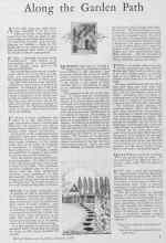 Better Homes & Gardens February 1928 Magazine Article: Along the Garden Path
