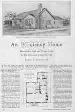Better Homes & Gardens February 1928 Magazine Article: An Efficiency Home