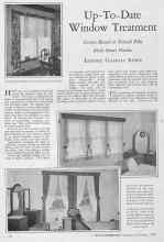 Better Homes & Gardens February 1928 Magazine Article: Up-To-Date Window Treatment