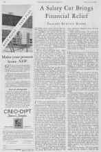 Better Homes & Gardens February 1928 Magazine Article: A Salary Cut Brings Financial Relief