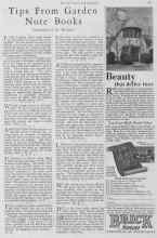 Better Homes & Gardens February 1928 Magazine Article: Tips From Garden Note Books
