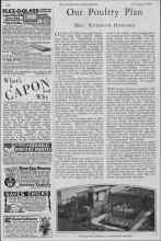 Better Homes & Gardens February 1928 Magazine Article: Our Poultry Plan