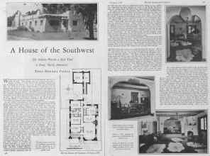 Better Homes & Gardens February 1928 Magazine Article: A House of the Southwest