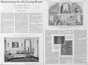 Better Homes & Gardens February 1928 Magazine Article: Modernizing the 1914 Living Room