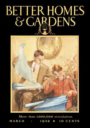 Better Homes & Gardens March 1928 Magazine Cover