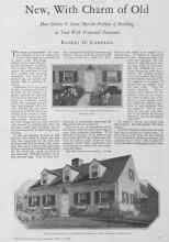 Better Homes & Gardens March 1928 Magazine Article: New, With Charm of Old