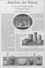 Better Homes & Gardens March 1928 Magazine Article: American Art Pottery
