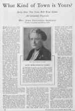 Better Homes & Gardens March 1928 Magazine Article: What Kind of Town is Yours?
