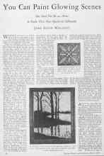 Better Homes & Gardens March 1928 Magazine Article: You Can Paint Glowing Scenes