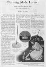 Better Homes & Gardens March 1928 Magazine Article: Cleaning Made Lighter