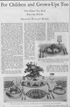 Better Homes & Gardens March 1928 Magazine Article: For Children and Grown-Ups Too