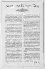 Better Homes & Gardens March 1928 Magazine Article: Across the Editor's Desk