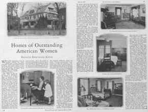 Better Homes & Gardens March 1928 Magazine Article: Homes of Outstanding American Women