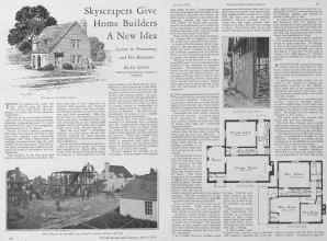 Better Homes & Gardens March 1928 Magazine Article: Skyscrapers Give Home Builders A New Idea
