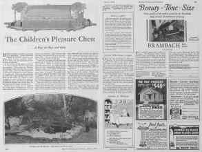 Better Homes & Gardens March 1928 Magazine Article: The Children's Pleasure Chest