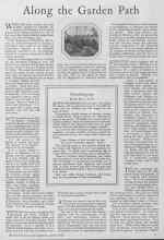 Better Homes & Gardens April 1928 Magazine Article: Along the Garden Path