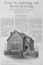 Better Homes & Gardens April 1928 Magazine Article: Tested by Lightning and Proved by Living