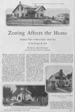 Better Homes & Gardens April 1928 Magazine Article: Zoning Affects the Home