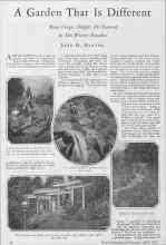 Better Homes & Gardens April 1928 Magazine Article: A Garden That Is Different