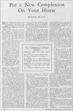 Better Homes & Gardens April 1928 Magazine Article: Put a New Complexion On Your House