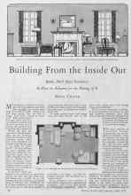 Better Homes & Gardens April 1928 Magazine Article: Building From the Inside Out