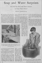 Better Homes & Gardens April 1928 Magazine Article: Soap and Water Surprises