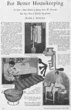 Better Homes & Gardens April 1928 Magazine Article: For Better Housekeeping