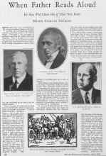 Better Homes & Gardens April 1928 Magazine Article: When Father Reads Aloud