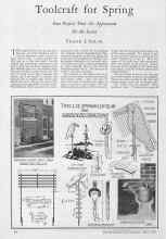 Better Homes & Gardens April 1928 Magazine Article: Toolcraft for Spring