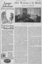 Better Homes & Gardens April 1928 Magazine Article: Old Walnut a la Mode