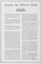 Better Homes & Gardens April 1928 Magazine Article: Across the Editor's Desk