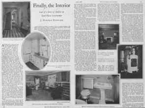 Better Homes & Gardens April 1928 Magazine Article: Finally, the Interior