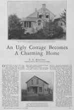 Better Homes & Gardens May 1928 Magazine Article: An Ugly Cottage Becomes A Charming Home