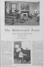 Better Homes & Gardens May 1928 Magazine Article: The Modernized Piano