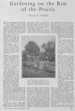 Better Homes & Gardens May 1928 Magazine Article: Gardening on the Rim of the Prairie