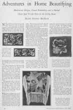 Better Homes & Gardens May 1928 Magazine Article: Adventures in Home Beautifying
