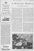Better Homes & Gardens May 1928 Magazine Article: A Miniature Rockery