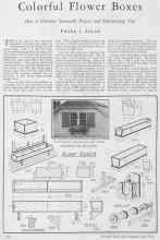 Better Homes & Gardens May 1928 Magazine Article: Colorful Flower Boxes