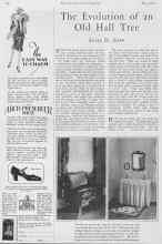 Better Homes & Gardens May 1928 Magazine Article: The Evolution of an Old Hall Tree