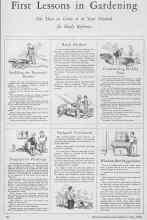 Better Homes & Gardens May 1928 Magazine Article: First Lessons in Gardening